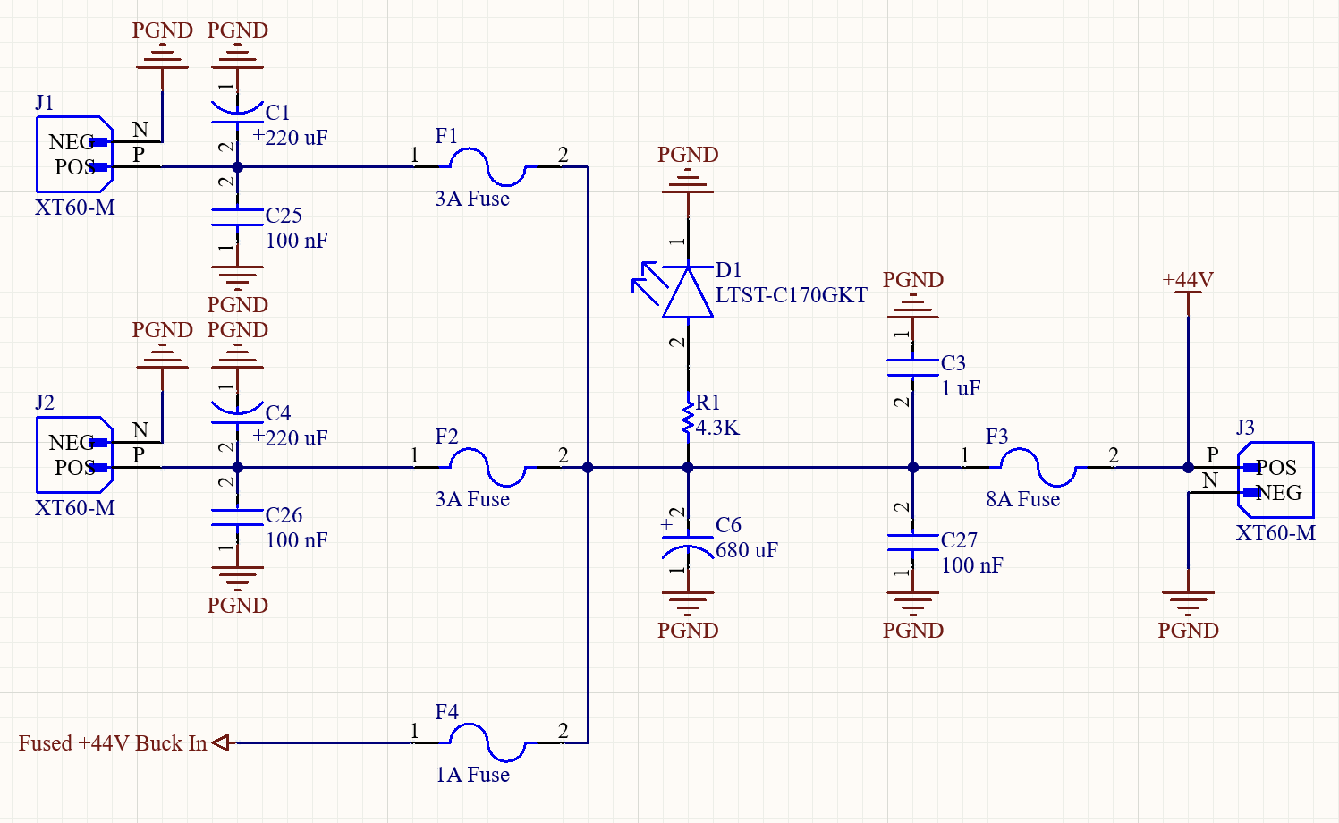 Schematic Sheet 1 - 48V Power Entry and Distribution