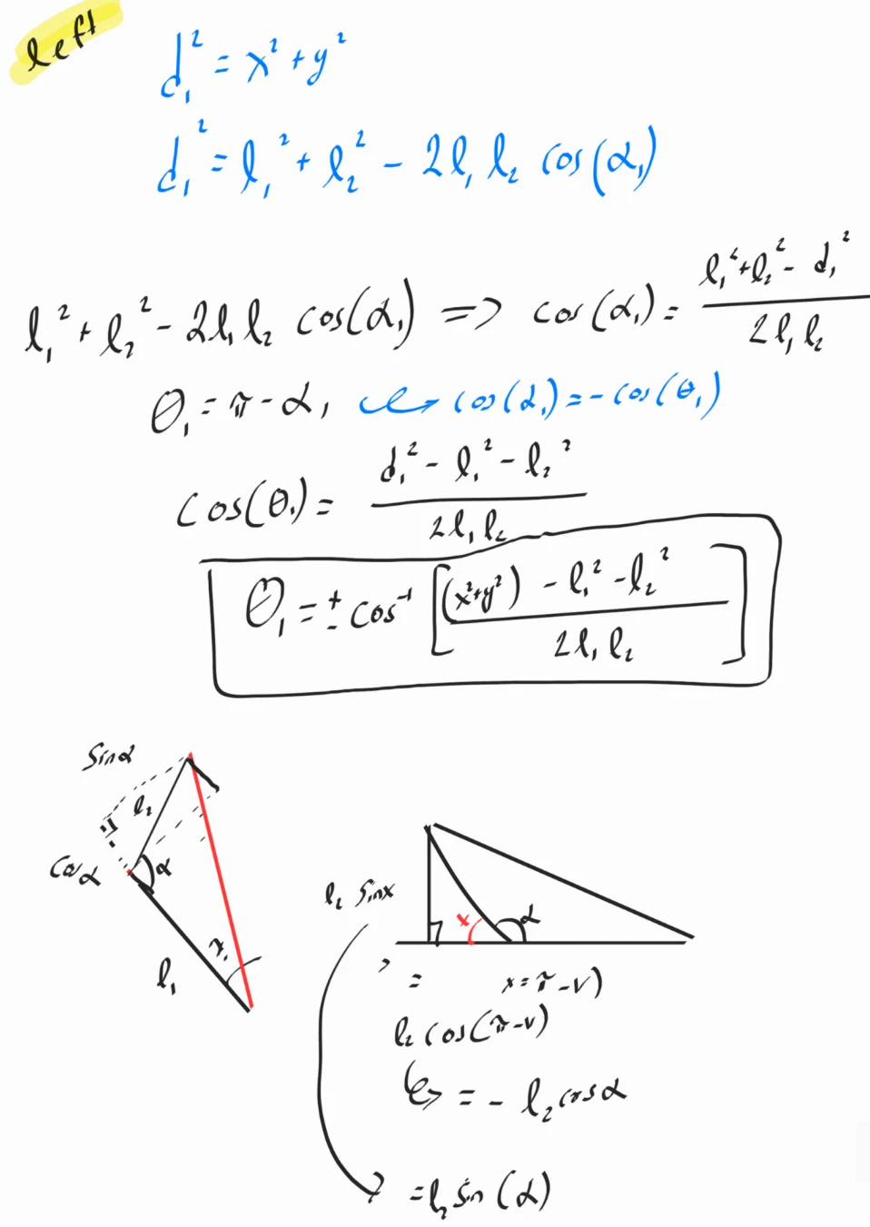 27 Ik Left Arm Law Of Cosines
