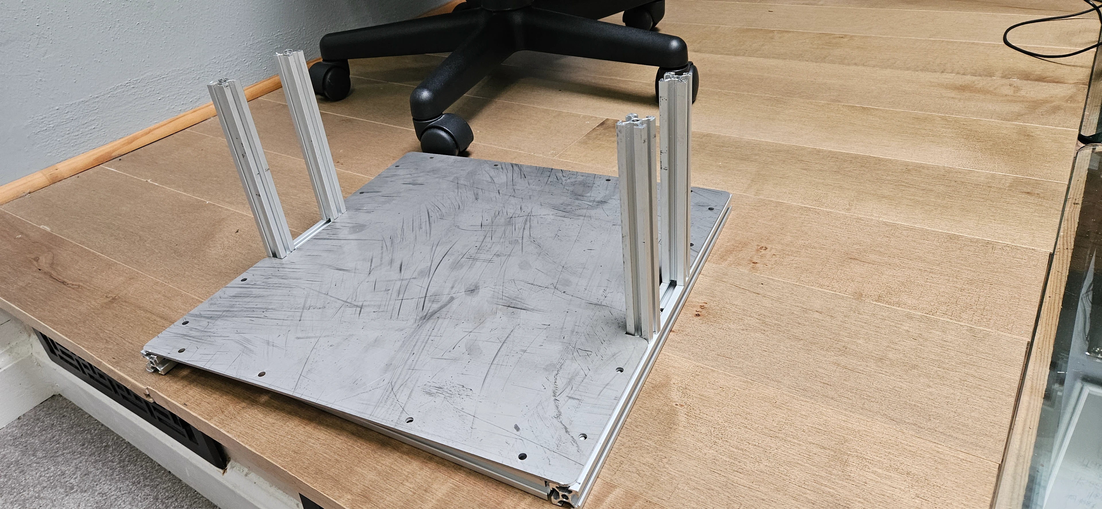 08 Frame Uprights On Base